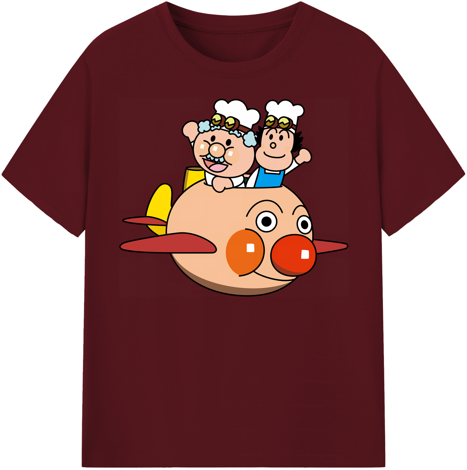 （画像用） アンパンマン Anpanman 綿100％半袖Tシャツ（フロントプリント）